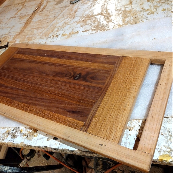 One of a kind handcrafted cutting board w/ handle charcuterie board